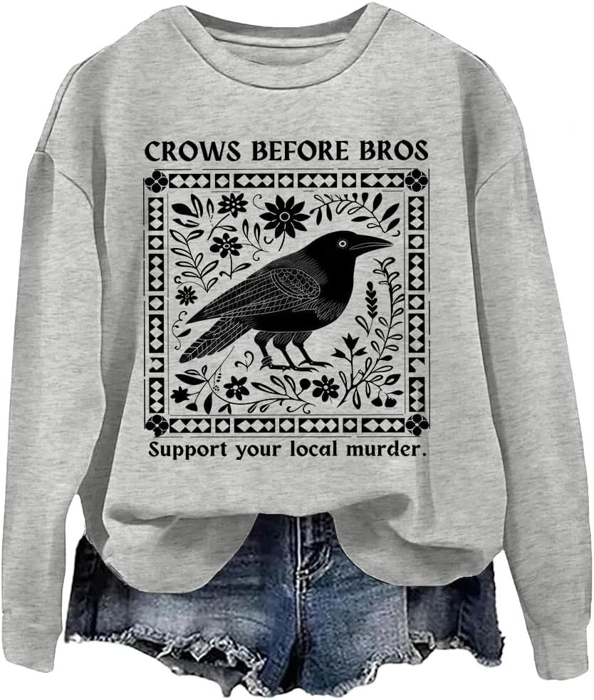 Толстовка Crows Before Bros Support Your Local Murder woati
Толстовка Crows Before Bros Support Your Local Murder woati