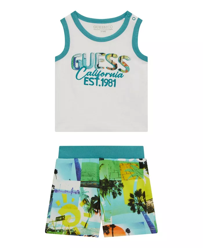 Детский комплект для мальчиков: майка и шорты (2 предмета) GUESS
Детский комплект для мальчиков: майка и шорты (2 предмета) GUESS