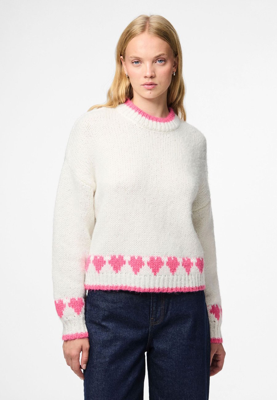 Джемпер Pieces PCJOVE LS O-NECK BC, Cloud Dancer/Sugar Plum/Off-White
Джемпер Pieces PCJOVE LS O-NECK BC, Cloud Dancer/Sugar Plum/Off-White