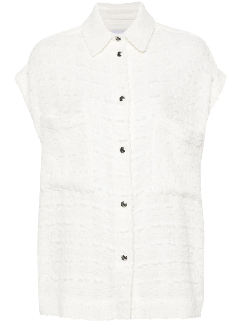 Жилет Rua из букле IRO, белый 
Жилет Rua из букле IRO, белый