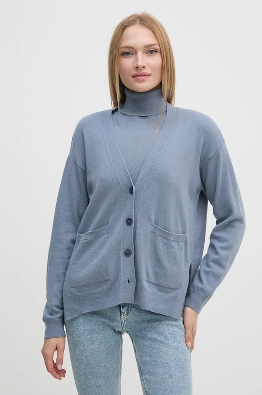 Кардиган с добавлением кашемира Sisley, синий
Кардиган с добавлением кашемира Sisley, синий