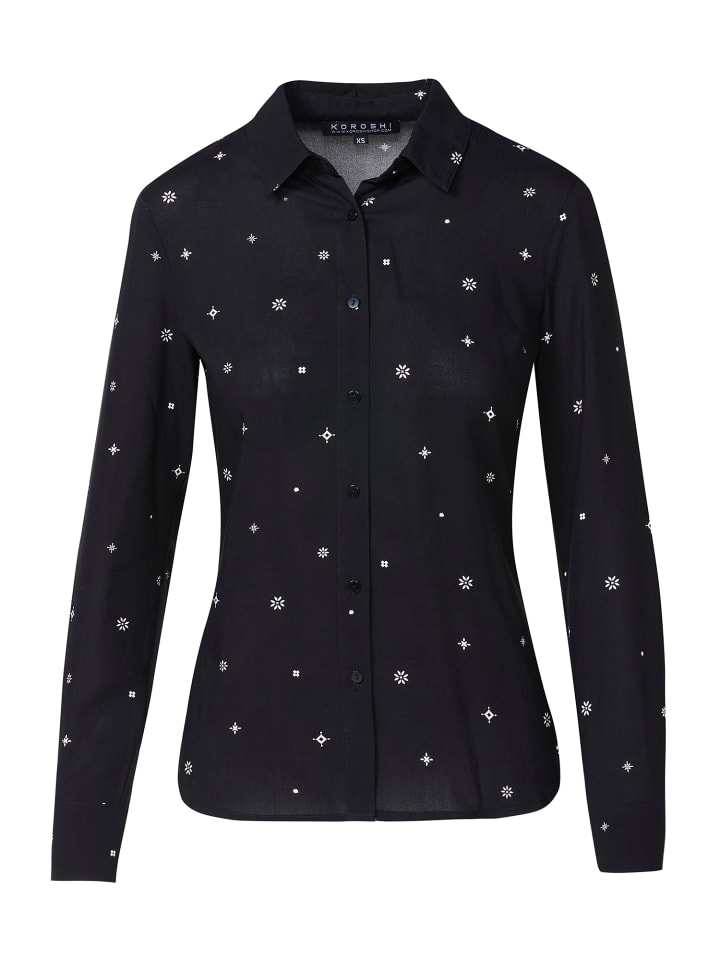 Женская рубашка с длинным рукавом и принтом в ЧЕРНОМ цвете KOROSHI
Женская рубашка с длинным рукавом и принтом в ЧЕРНОМ цвете KOROSHI