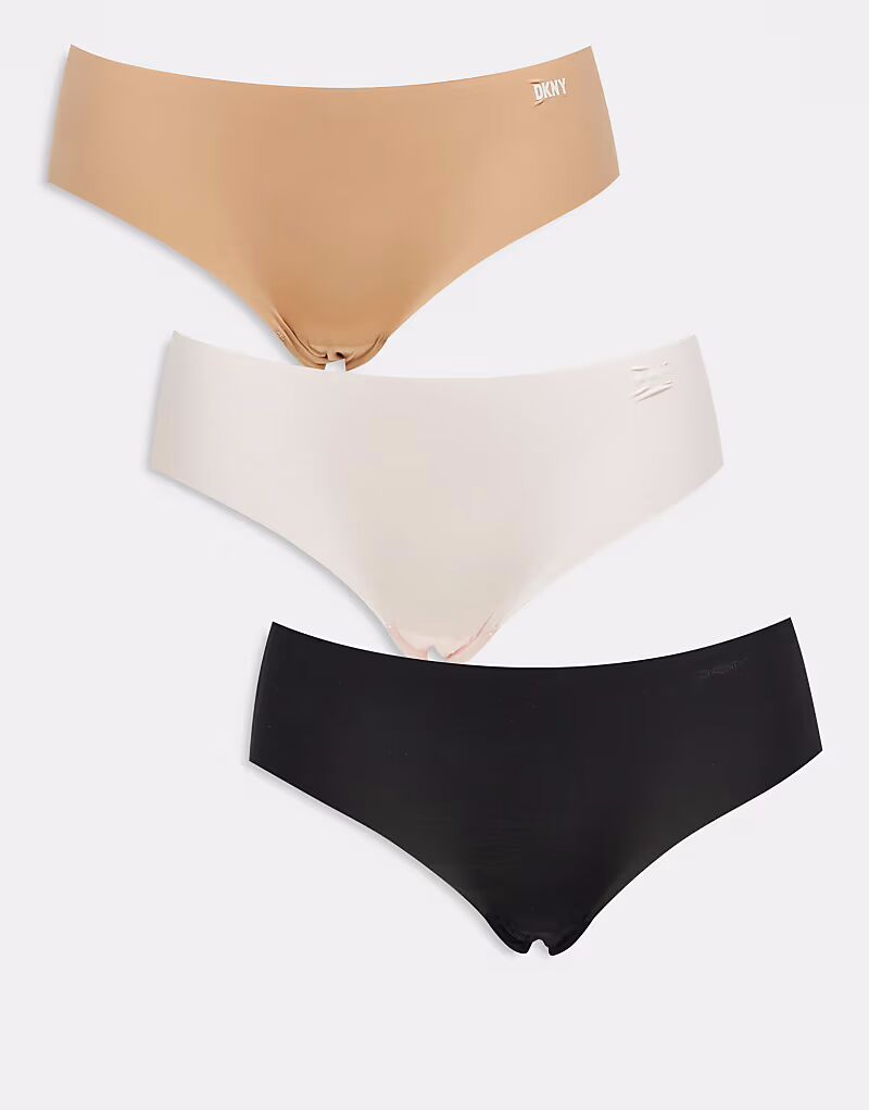 Комплект из трех трусов-хипстеров DKNY в черном/сияющем/жемчужно-кремовом цвете
Комплект из трех трусов-хипстеров DKNY в черном/сияющем/жемчужно-кремовом цвете