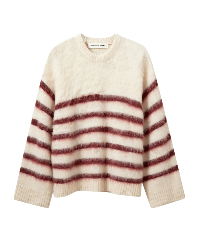 Свитер Verona в полоску с начесом Designers Remix, бежевый
Свитер Verona в полоску с начесом Designers Remix, бежевый