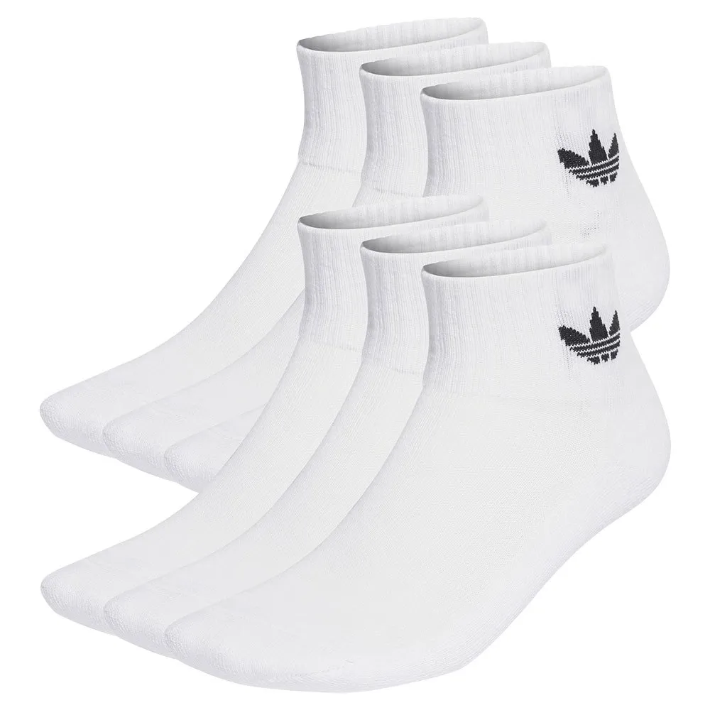 Носки adidas Originals Mid short 6 pairs, белый 
Носки adidas Originals Mid short 6 pairs, белый