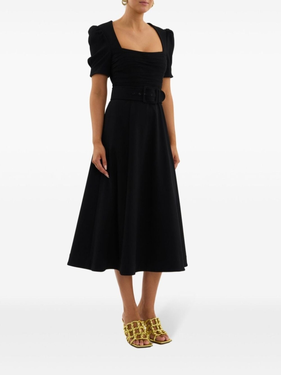 Rebecca Vallance платье-миди с поясом Ella, черный
Rebecca Vallance платье-миди с поясом Ella, черный