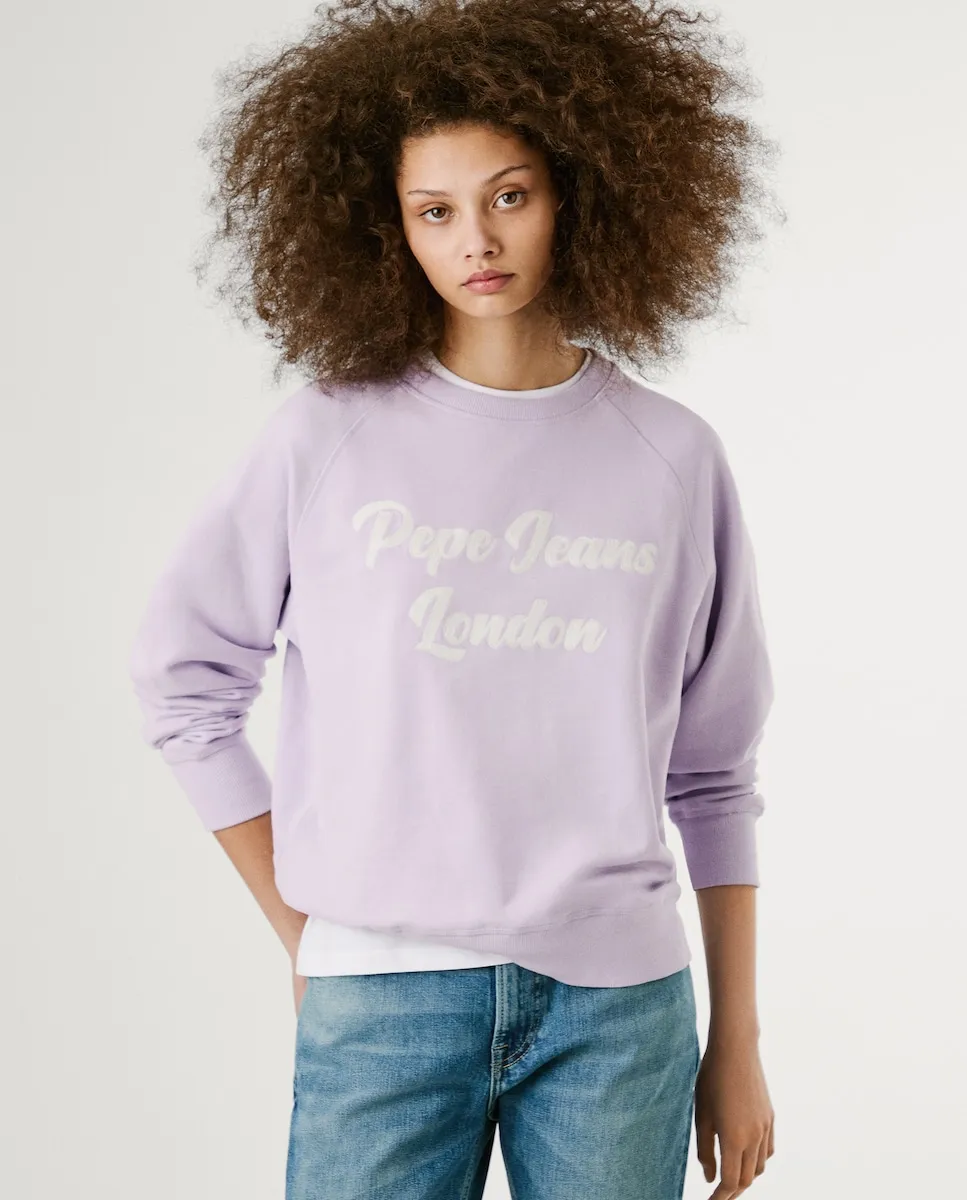 Женская толстовка с регланными рукавами и принтом с логотипом Pepe Jeans, сиреневый
Женская толстовка с регланными рукавами и принтом с логотипом Pepe Jeans, сиреневый