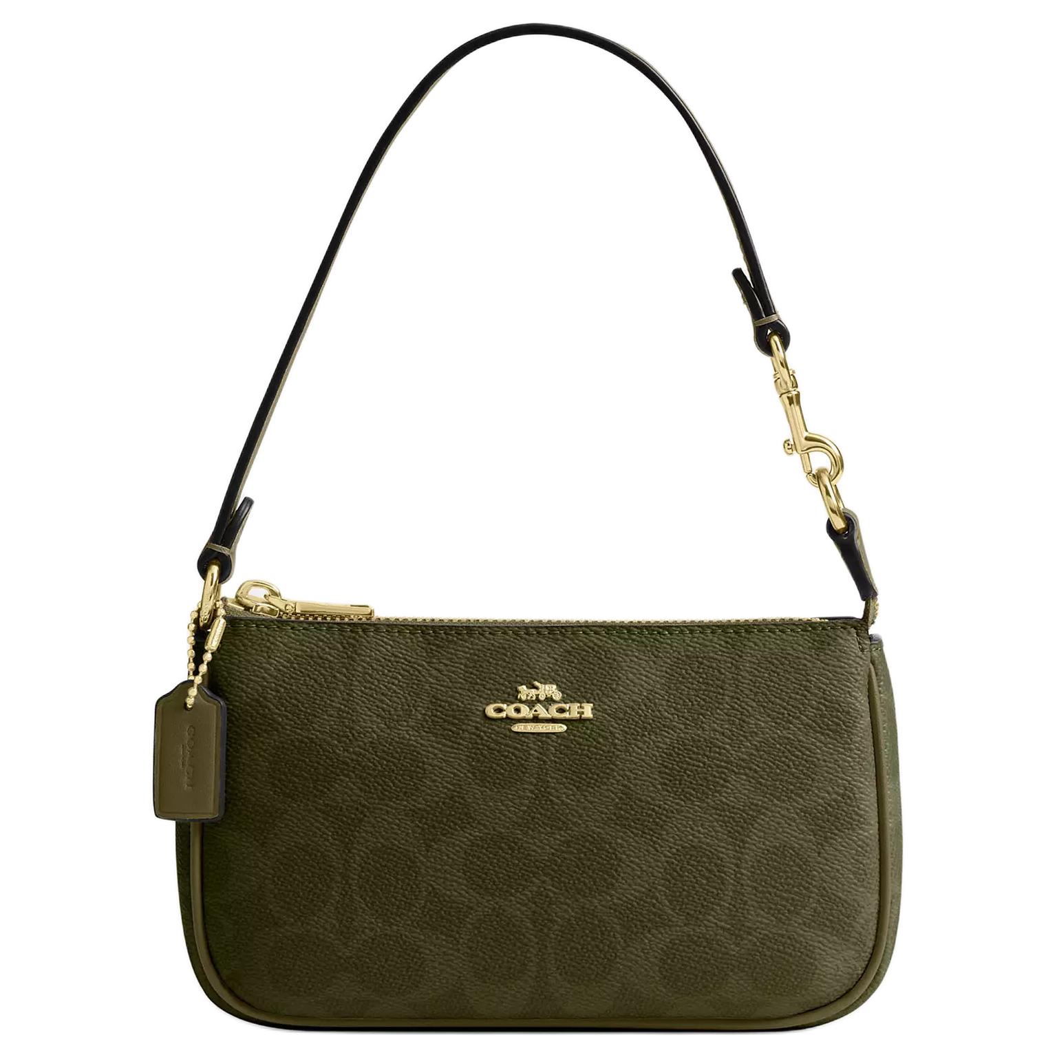 COACH Сумка через плечо Nolita Signature Coated Canvas, женская мини-сумка, оливково-зеленый
COACH Сумка через плечо Nolita Signature Coated Canvas, женская мини-сумка, оливково-зеленый