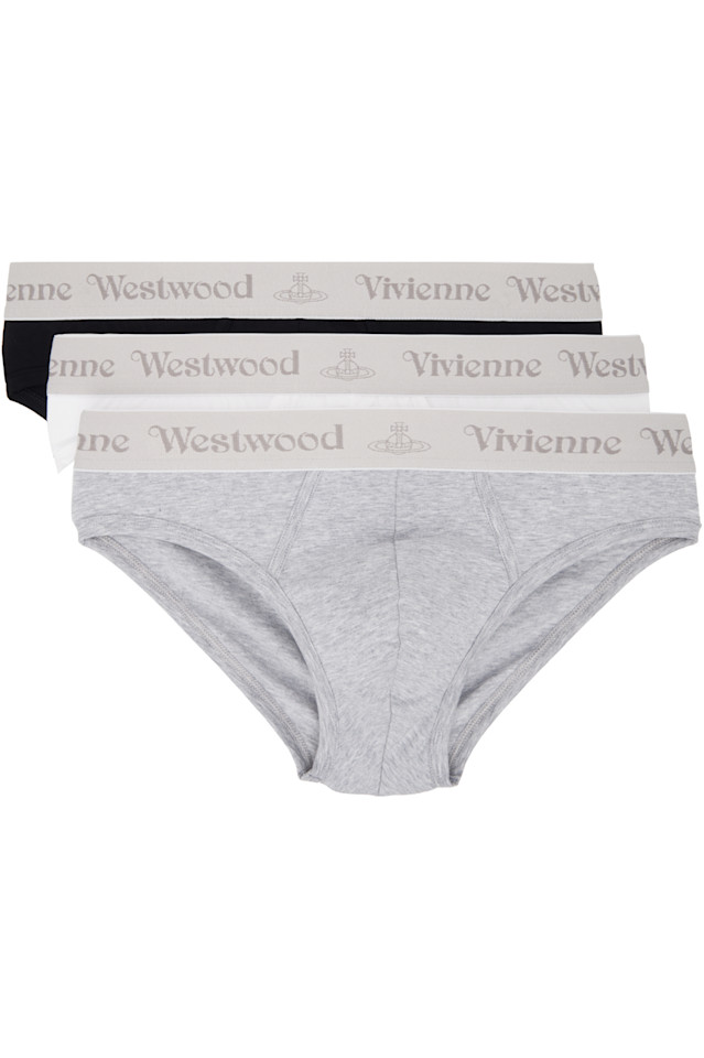 Vivienne Westwood Комплект из трех трусов с цветной резинкой
Vivienne Westwood Комплект из трех трусов с цветной резинкой