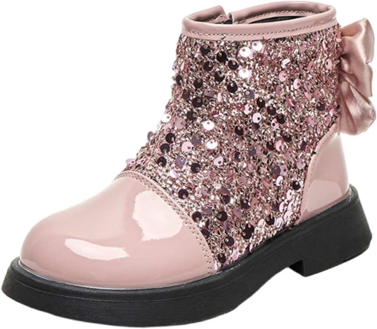 Девочковые блестящие ботильоны на щиколотку осень-зима, нарядные ботинки из кожи с боковой молнией, низким массивным каблуком, короткие блестящие сапожки Generic, Pink
Девочковые блестящие ботильоны на щиколотку осень-зима, нарядные ботинки из кожи с боковой молнией, низким массивным каблуком, короткие блестящие сапожки Generic, Pink