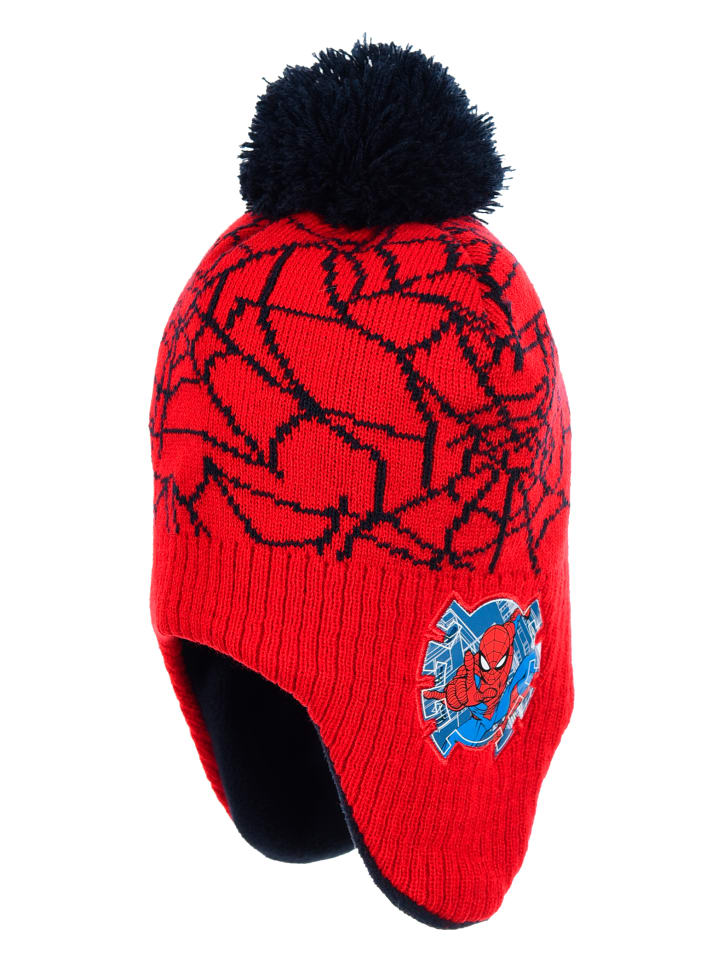 Spiderman Детская зимняя шапка для мальчиков с помпоном и защитой ушей, красная
Spiderman Детская зимняя шапка для мальчиков с помпоном и защитой ушей, красная