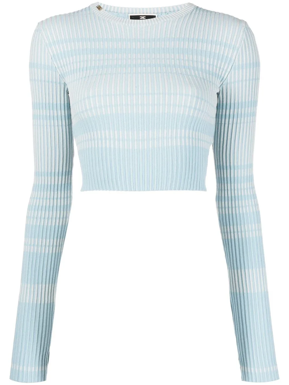 Укороченный джемпер в полоску Elisabetta Franchi, синий
Укороченный джемпер в полоску Elisabetta Franchi, синий