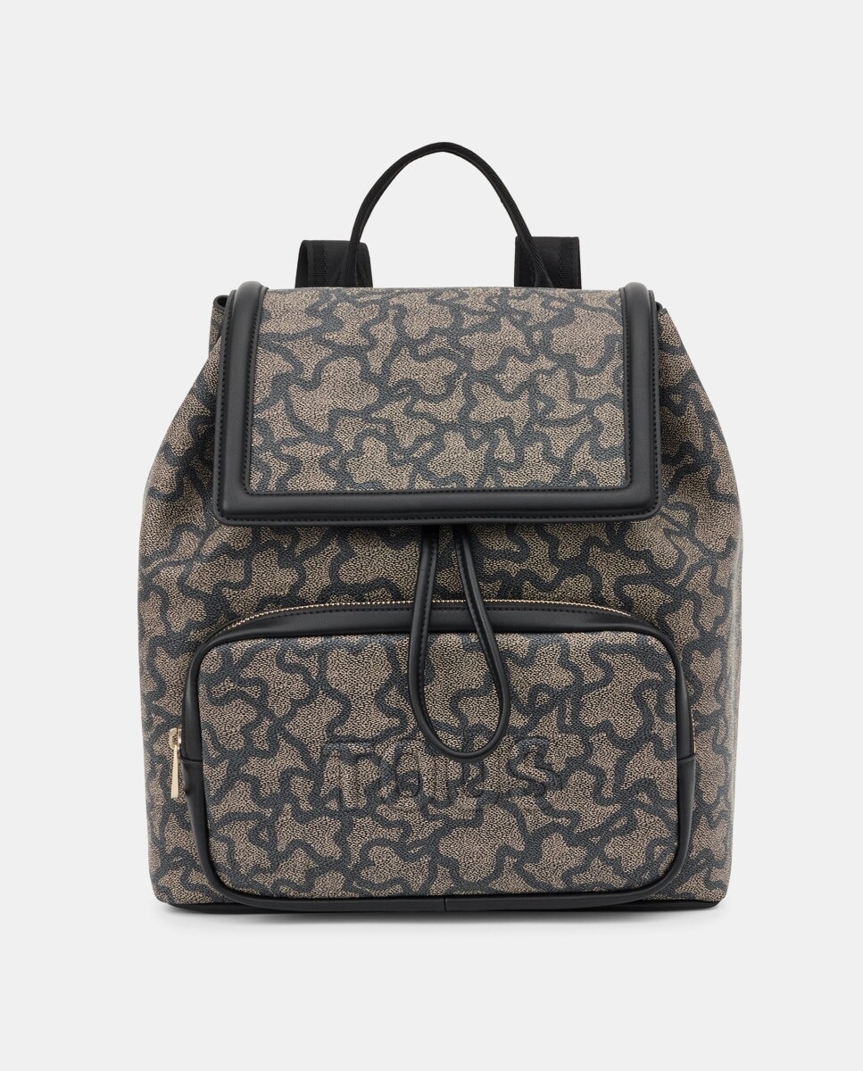 Черный рюкзак с принтом, клапаном и магнитной кнопкой Tous, черный
Черный рюкзак с принтом, клапаном и магнитной кнопкой Tous, черный