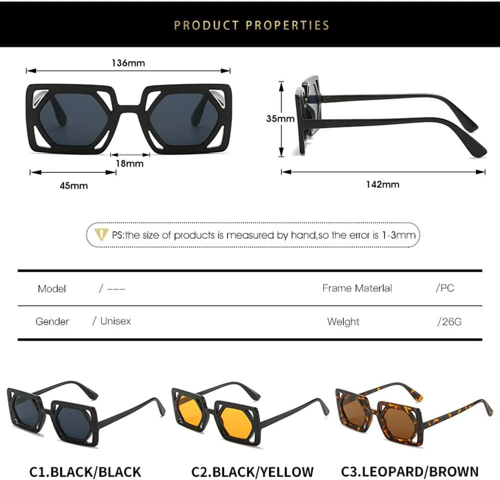 Полые солнцезащитные очки для женщин, винтажные очки для мужчин, модные роскошные солнцезащитные очки с защитой от УФ-излучения UV400 HVTVTLA, Black Orange
Полые солнцезащитные очки для женщин, винтажные очки для мужчин, модные роскошные солнцезащитные очки с защитой от УФ-излучения UV400 HVTVTLA, Black Orange