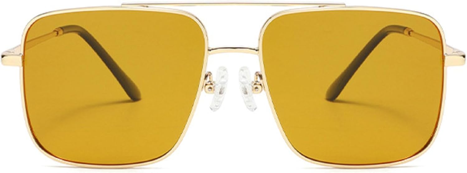 Женские солнцезащитные очки-пилот с двойным лучом, модель 2025, роскошные винтажные квадратные солнцезащитные очки для мужчин, модные очки для активного отдыха mincl, Yellow
Женские солнцезащитные очки-пилот с двойным лучом, модель 2025, роскошные винтажные квадратные солнцезащитные очки для мужчин, модные очки для активного отдыха mincl, Yellow