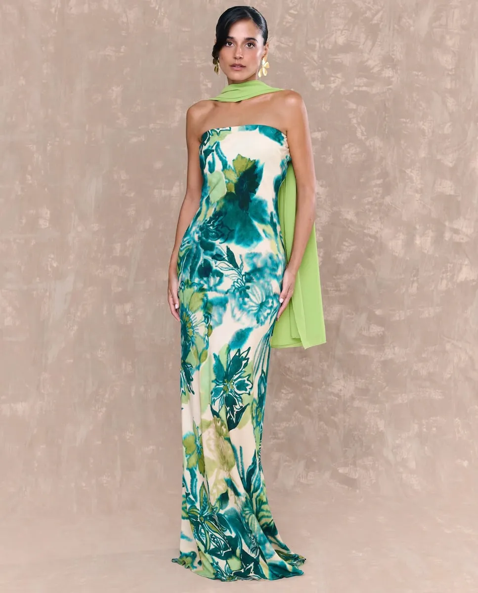 Длинное платье с принтом и вырезом до пола Hornor MIPHAI, бирюзовый
Длинное платье с принтом и вырезом до пола Hornor MIPHAI, бирюзовый