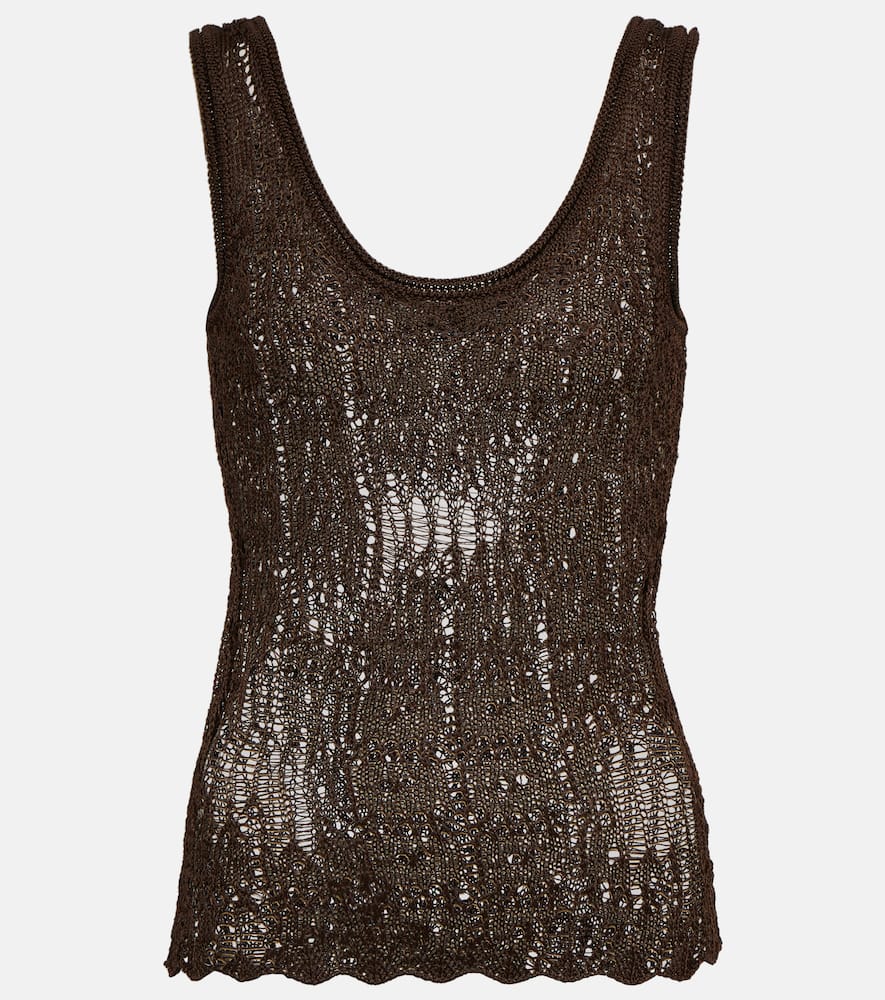 Деконструированный топ с элементами вязания крючком Acne Studios, Chocolate Brown
Деконструированный топ с элементами вязания крючком Acne Studios, Chocolate Brown