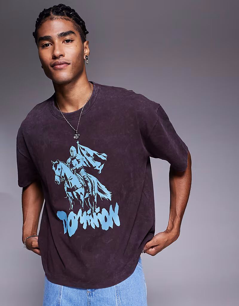 Футболка свободного кроя ASOS DESIGN, облегающая, свободного кроя, с принтом на груди, коричневого цвета
Футболка свободного кроя ASOS DESIGN, облегающая, свободного кроя, с принтом на груди, коричневого цвета