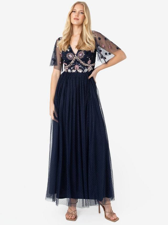 Платье макси с ажурной сеткой и декоративными элементами Maya Deluxe, Navy
Платье макси с ажурной сеткой и декоративными элементами Maya Deluxe, Navy