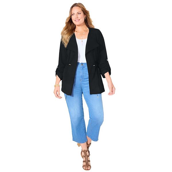 Женская куртка утилитарная plus size ponte Catherines, Black
Женская куртка утилитарная plus size ponte Catherines, Black