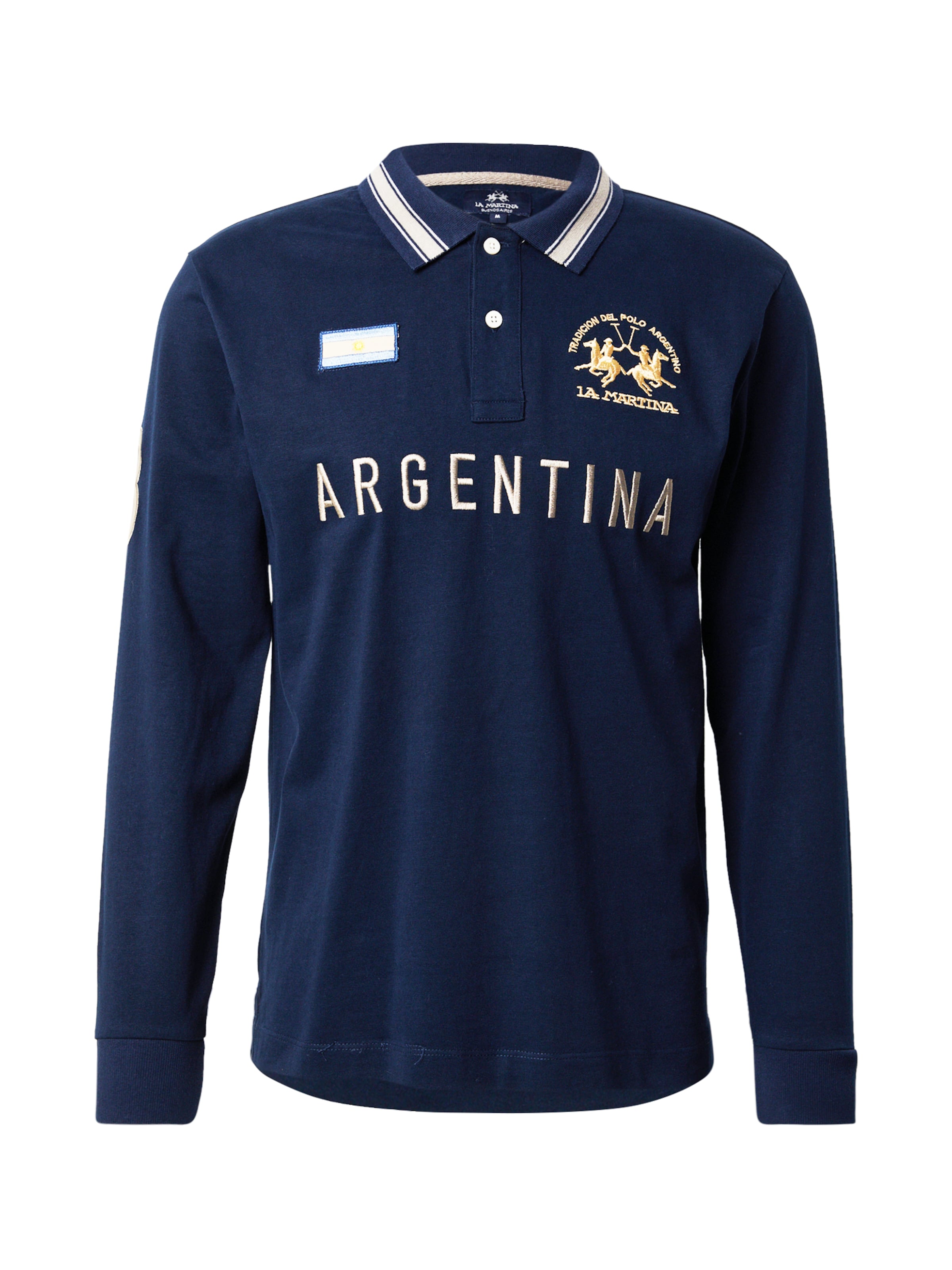 La Martina Лонгслив в темно-синем цвете
La Martina Лонгслив в темно-синем цвете