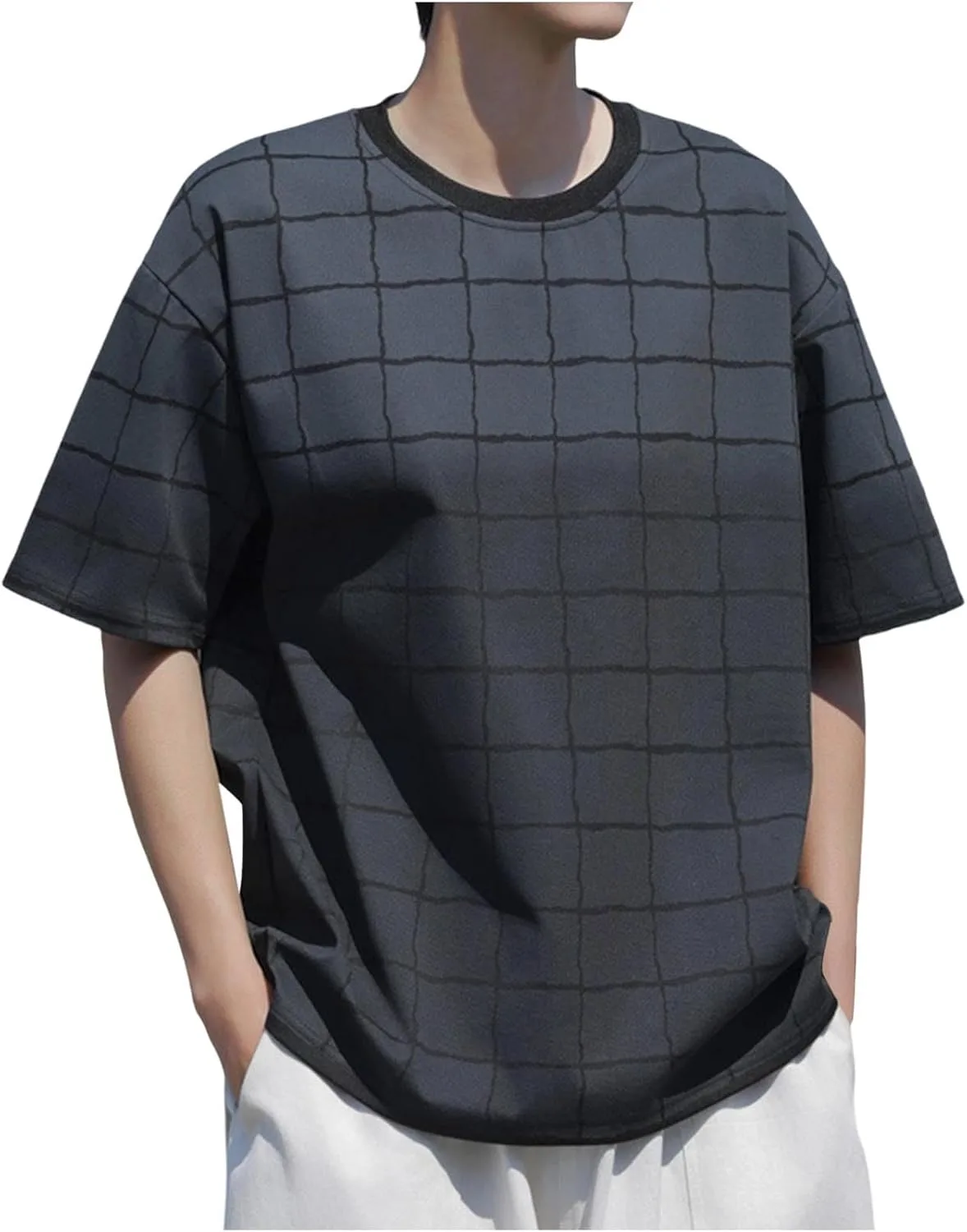 Мужская футболка с коротким рукавом летняя Crew Neck в клетку Xiaojmake
Мужская футболка с коротким рукавом летняя Crew Neck в клетку Xiaojmake