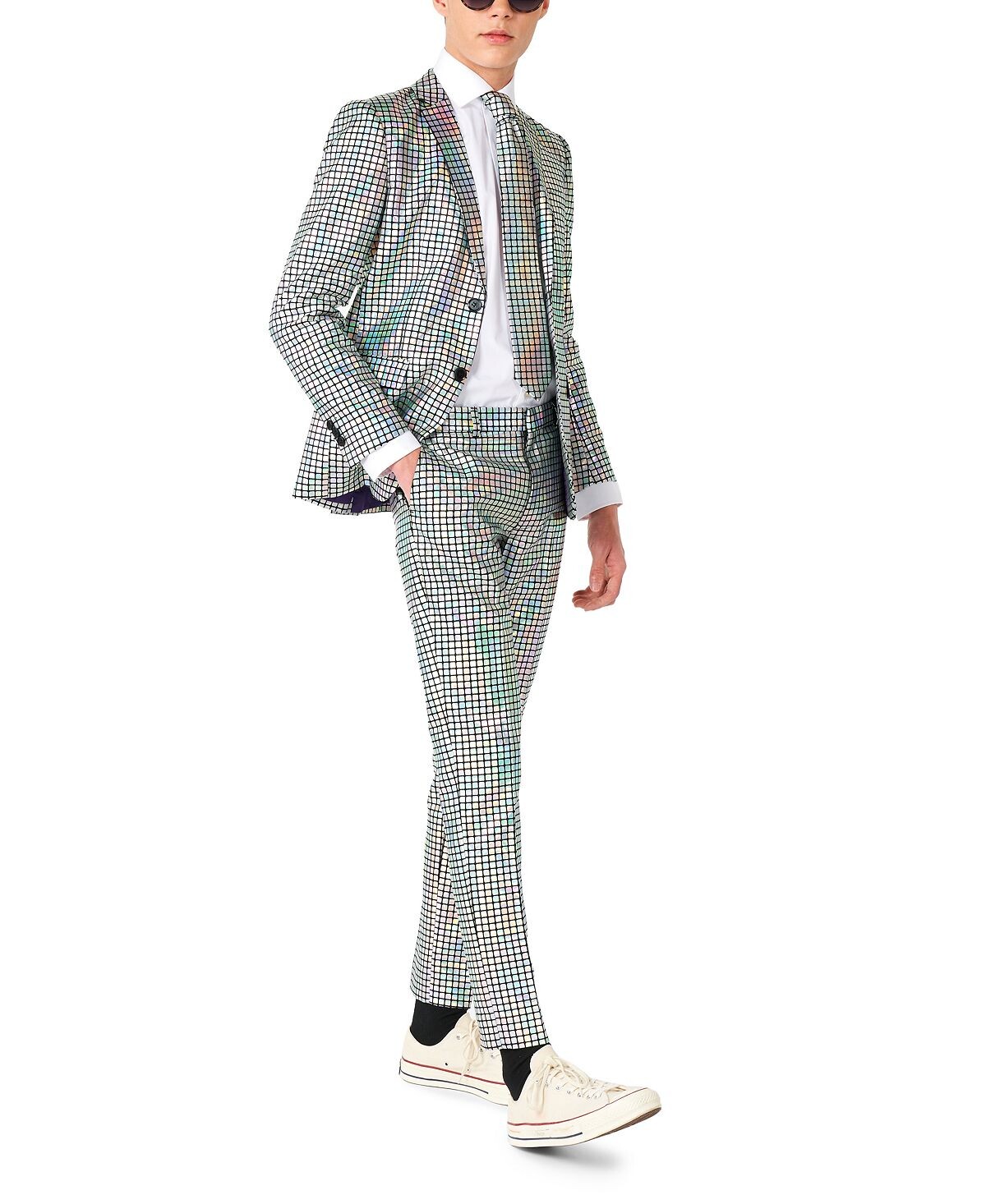 Костюм для вечеринки в стиле диско-шар с эффектом металлик для Big Boys, комплект из 3 предметов OppoSuits, мультиколор
Костюм для вечеринки в стиле диско-шар с эффектом металлик для Big Boys, комплект из 3 предметов OppoSuits, мультиколор