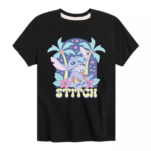 Футболка с изображением пальм Лило и Стич для мальчиков 8-20 лет Disney, черный
Футболка с изображением пальм Лило и Стич для мальчиков 8-20 лет Disney, черный