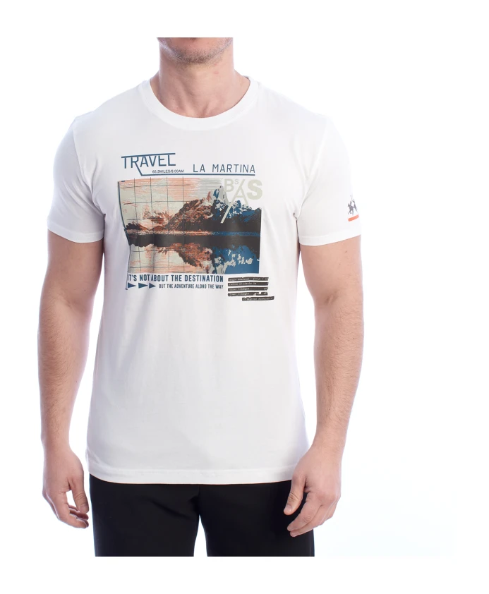 Футболка с коротким рукавом и графическим принтом La Martina, белый
Футболка с коротким рукавом и графическим принтом La Martina, белый