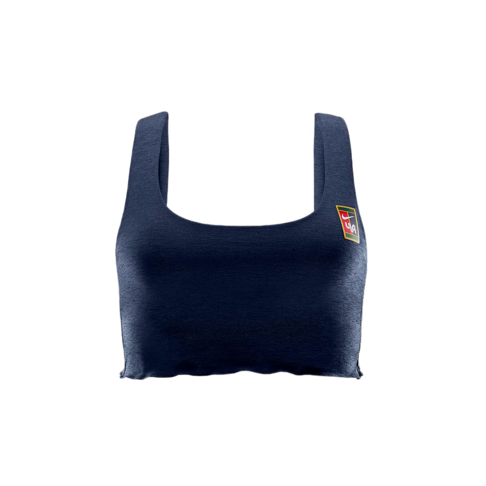 Женский спортивный бюстгальтер легкой поддержки с мягкими чашками Armory Navy/White Nike, синий
Женский спортивный бюстгальтер легкой поддержки с мягкими чашками Armory Navy/White Nike, синий