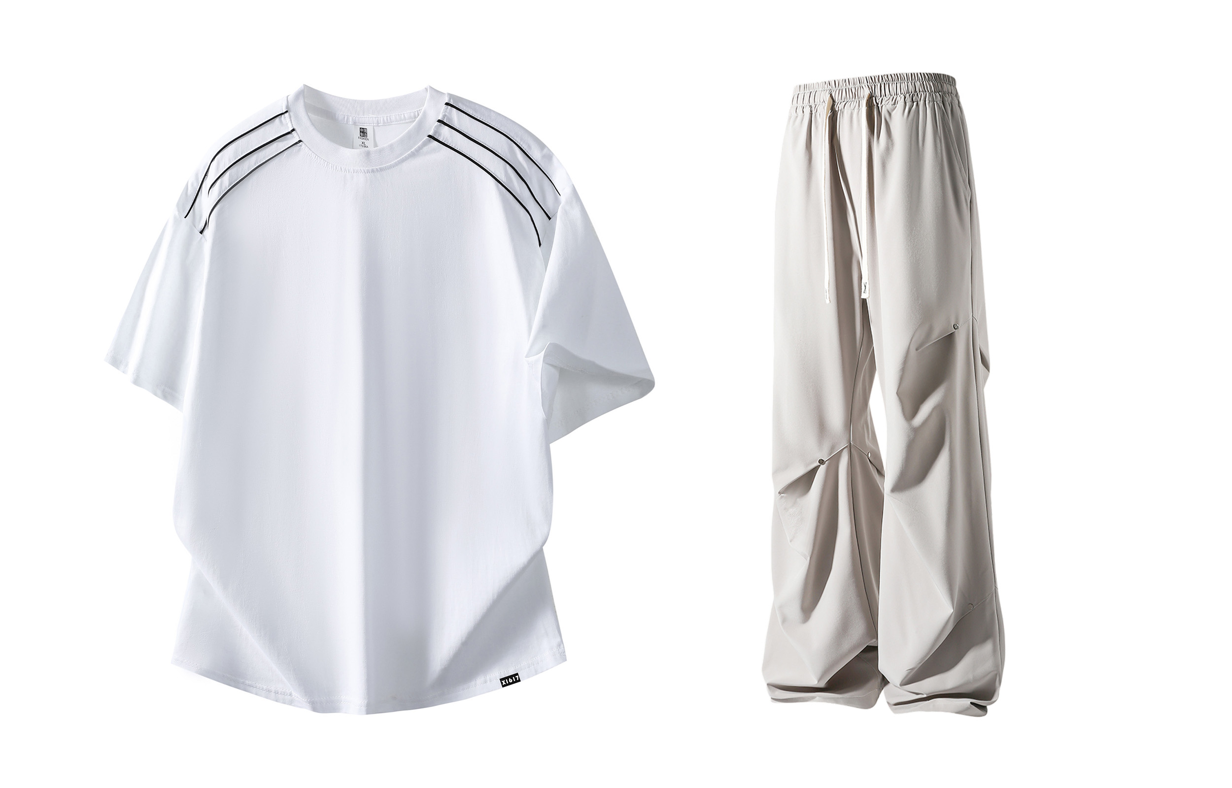 Повседневный спортивный свитер с круглой горловиной Unisex Moderate X1617, белый short-sleeved shirt+светло-серый pants
Повседневный спортивный свитер с круглой горловиной Unisex Moderate X1617, белый short-sleeved shirt+светло-серый pants