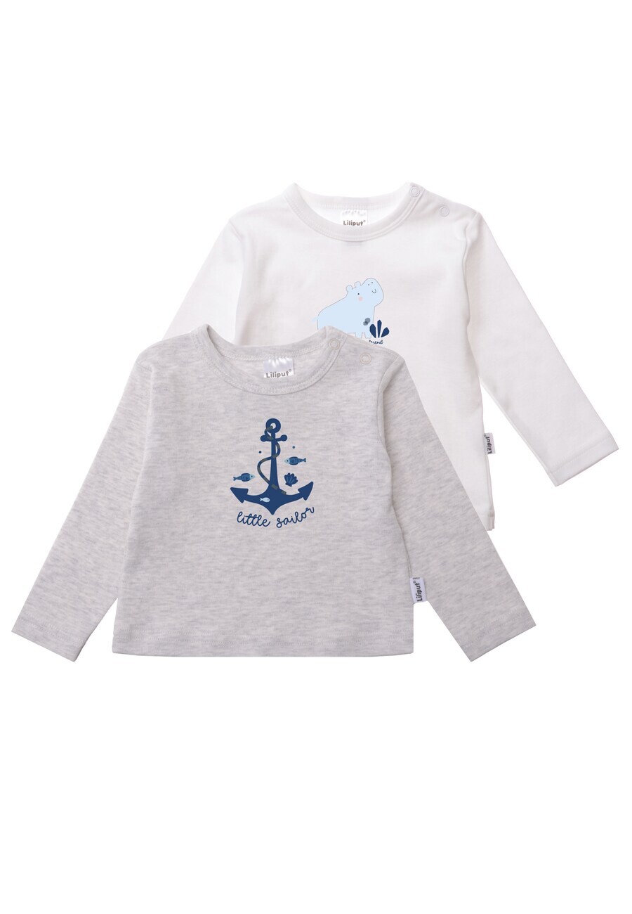 Лонгслив LILIPUT Little Sailor, цвет Grey/White 
Лонгслив LILIPUT Little Sailor, цвет Grey/White