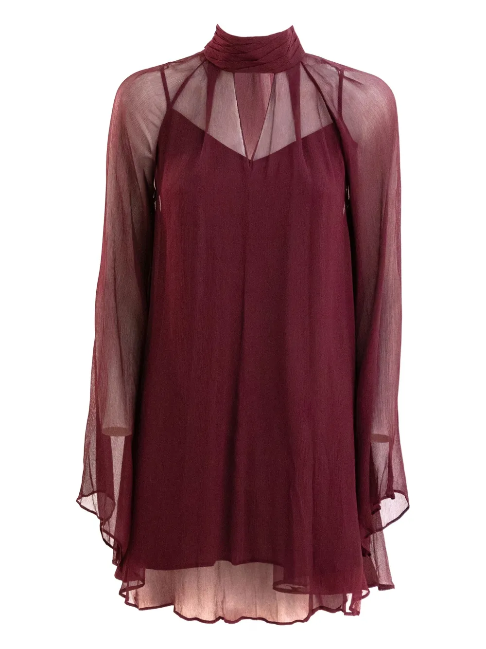 Платье с высоким воротником и длинными рукавами Staud, красный
Платье с высоким воротником и длинными рукавами Staud, красный