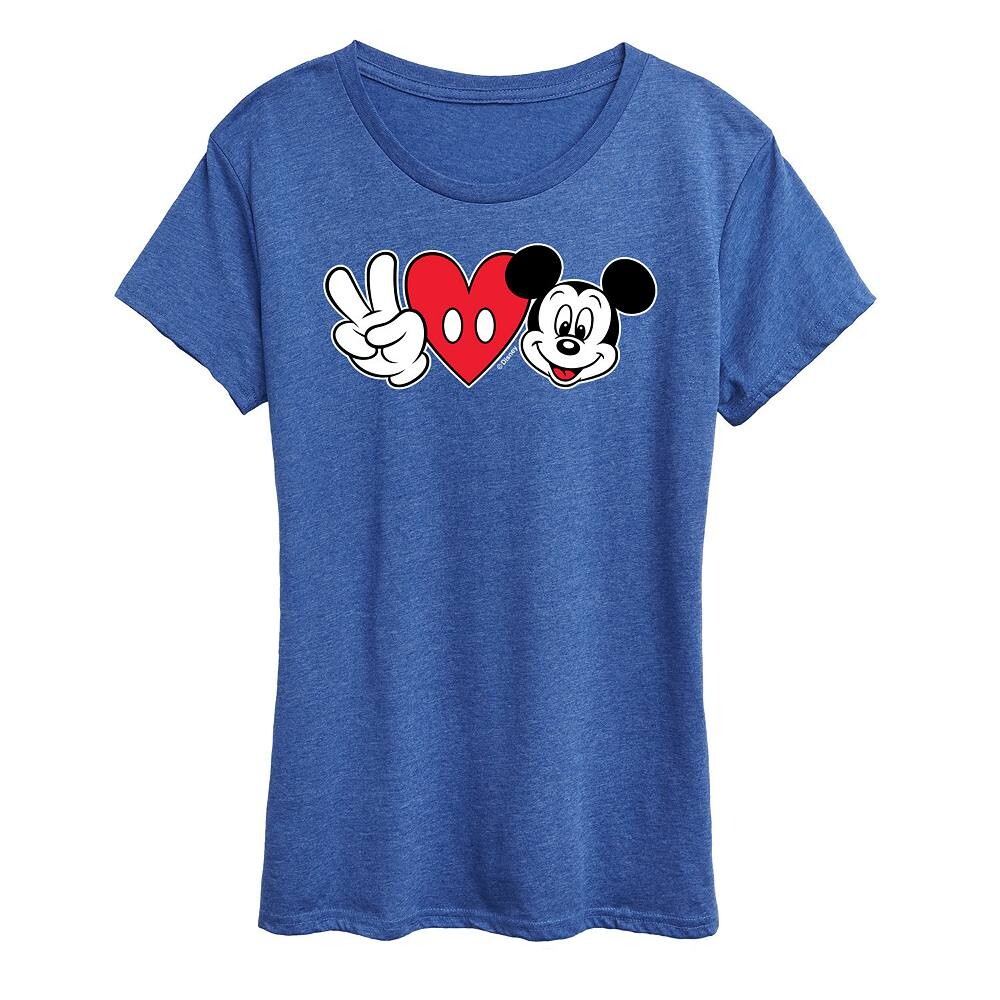 Женская футболка с рисунком Микки Мауса Disney's Peace Love Licensed Character, цвет Royal Blue
Женская футболка с рисунком Микки Мауса Disney's Peace Love Licensed Character, цвет Royal Blue