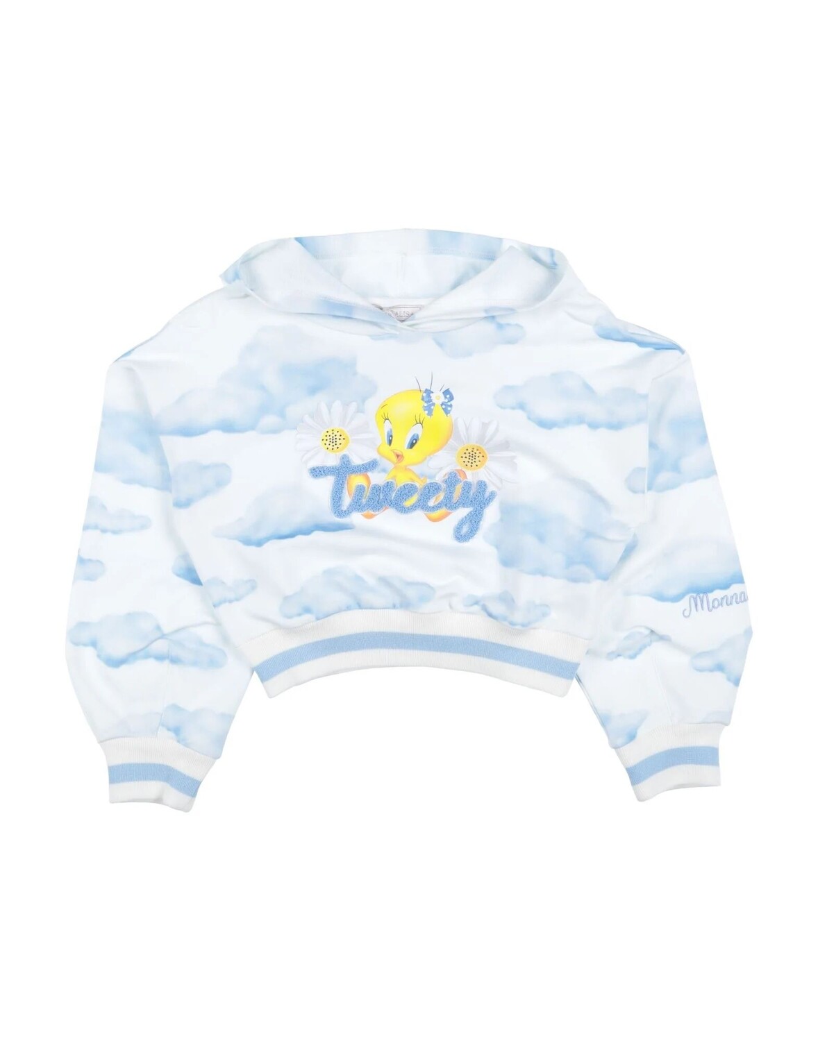 Толстовка Monnalisa, белый 
Толстовка Monnalisa, белый