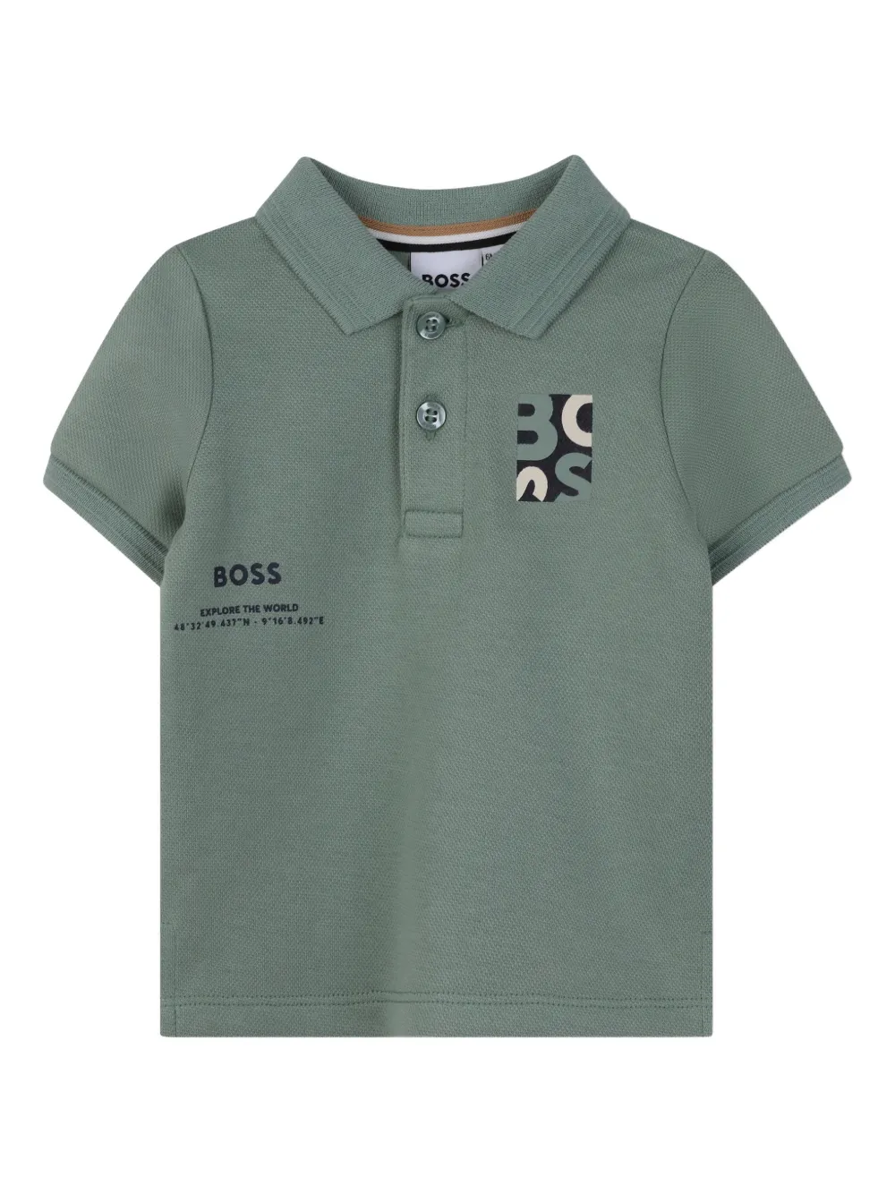 Рубашка поло с короткими рукавами BOSS Kidswear, зеленый
Рубашка поло с короткими рукавами BOSS Kidswear, зеленый