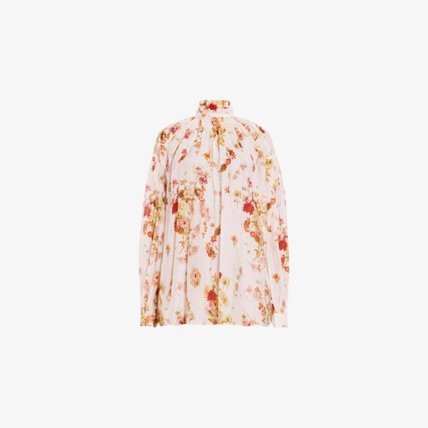 Блузка Allsaints Pearla из смесового шелка с цветочным принтом, белый
Блузка Allsaints Pearla из смесового шелка с цветочным принтом, белый