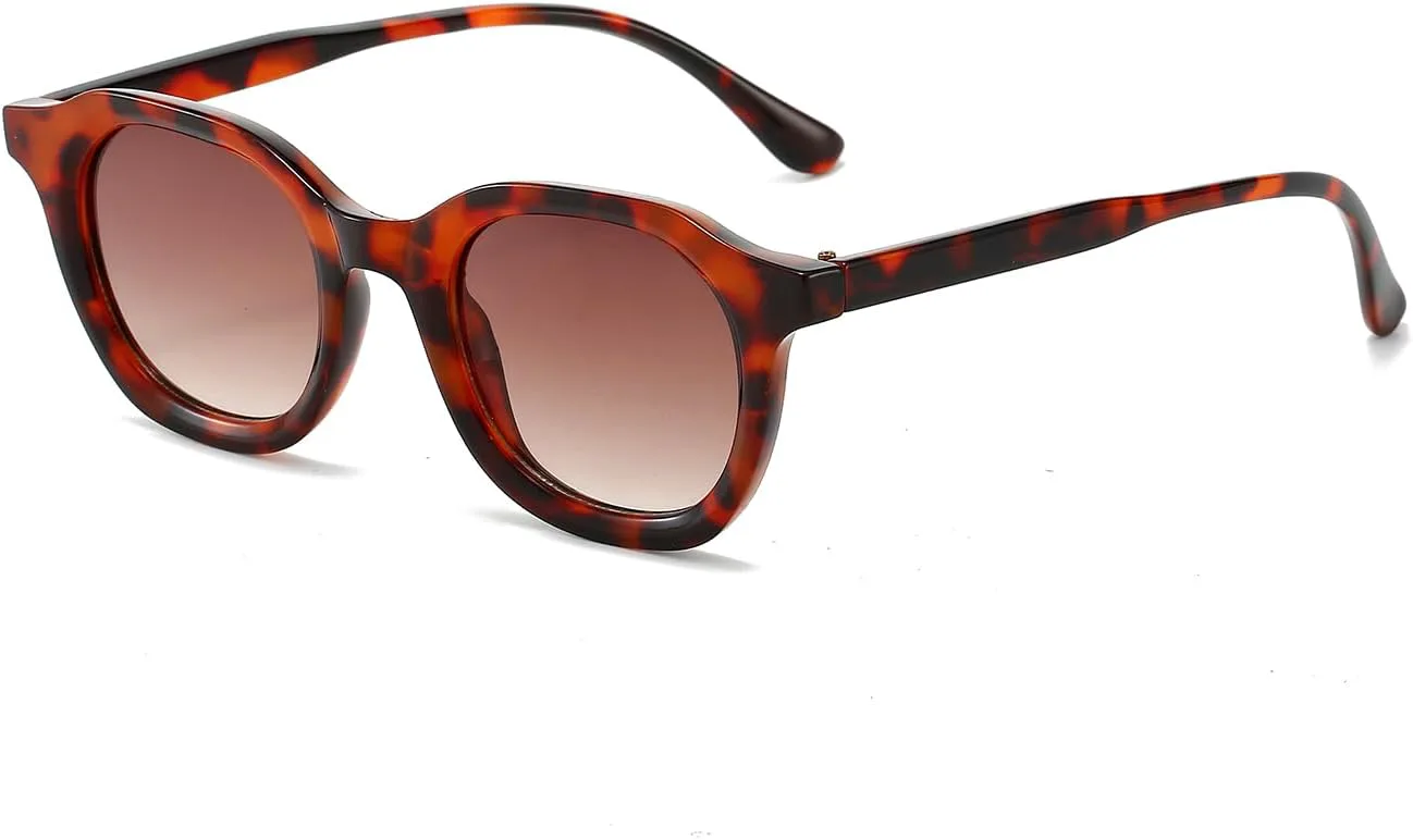 Ретро круглые солнцезащитные очки для женщин и мужчин, модные простые круглые солнцезащитные очки с защитой от УФ-излучения CUBWOSE, Leopard Frame/Gradient Brown Lens
Ретро круглые солнцезащитные очки для женщин и мужчин, модные простые круглые солнцезащитные очки с защитой от УФ-излучения CUBWOSE, Leopard Frame/Gradient Brown Lens