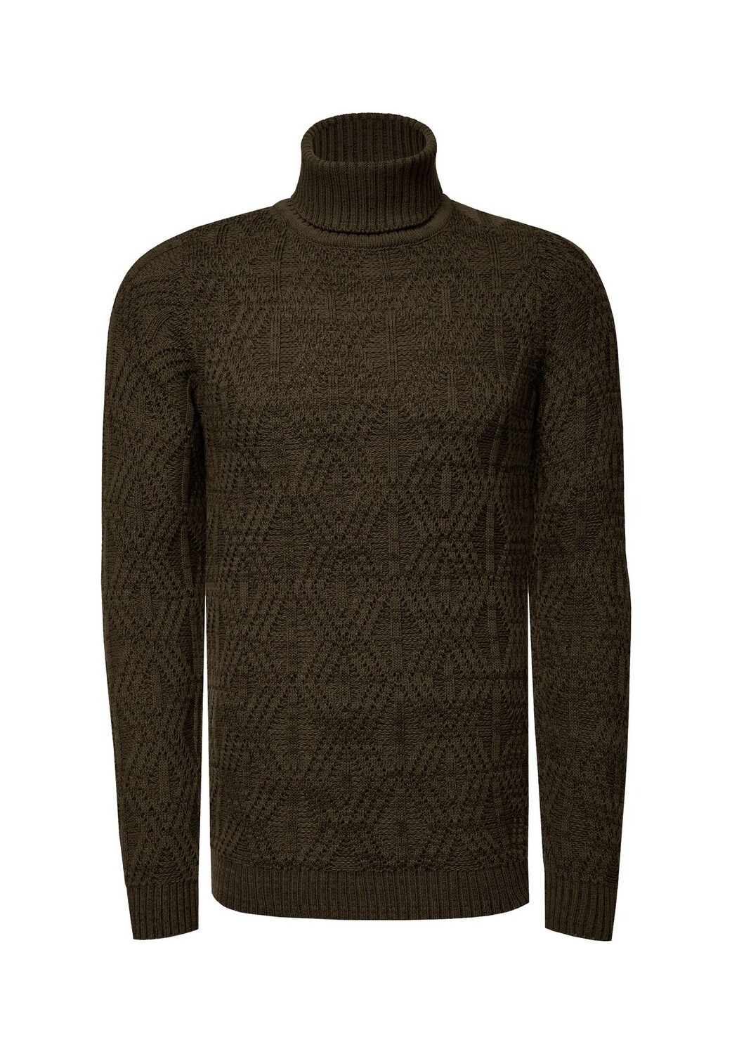 Свитер-водолазка модного дизайна RUSTY NEAL, хаки
Свитер-водолазка модного дизайна RUSTY NEAL, хаки