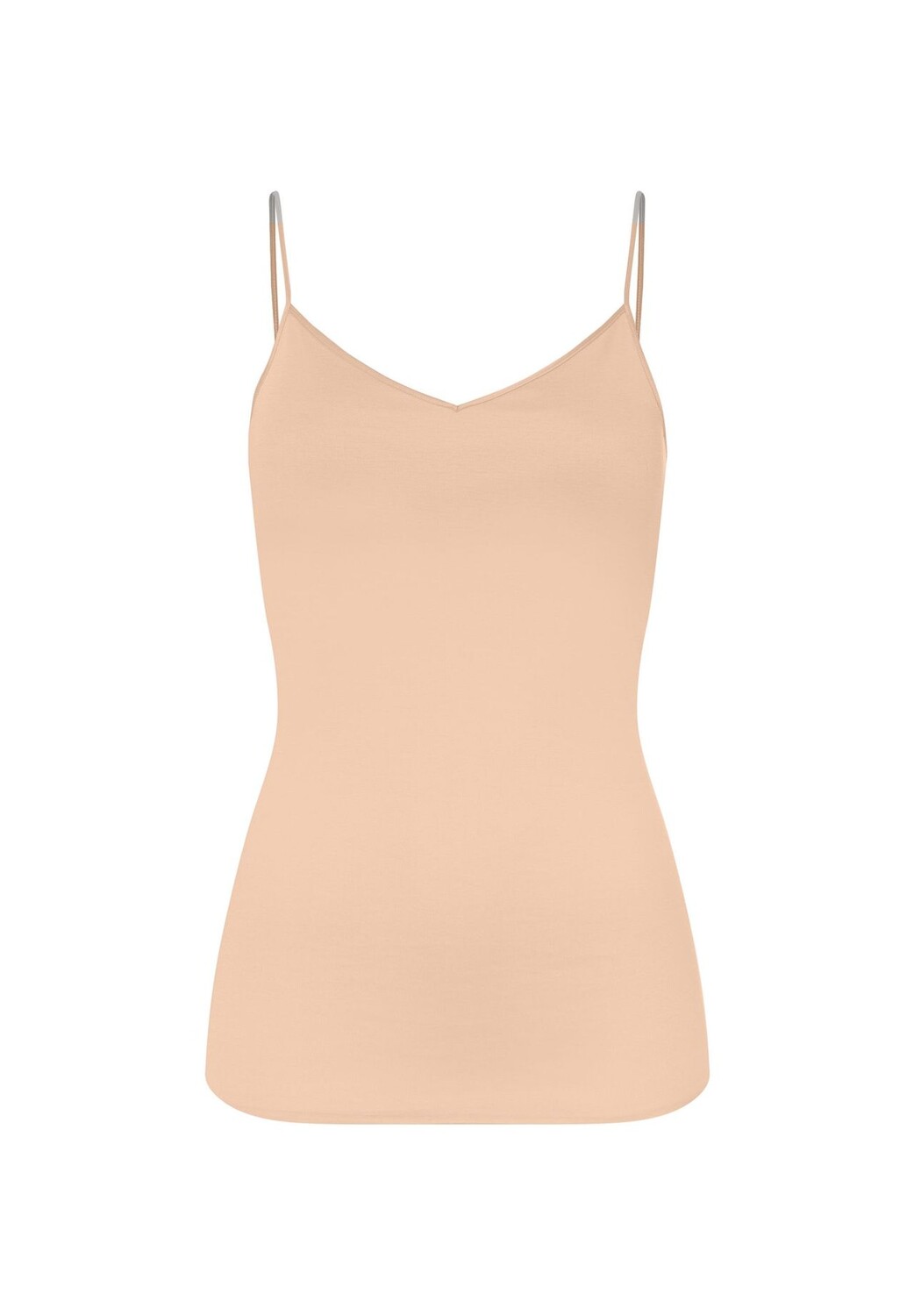 Топ-спагетти, хлопок, бесшовный HANRO, бежевый 
Топ-спагетти, хлопок, бесшовный HANRO, бежевый