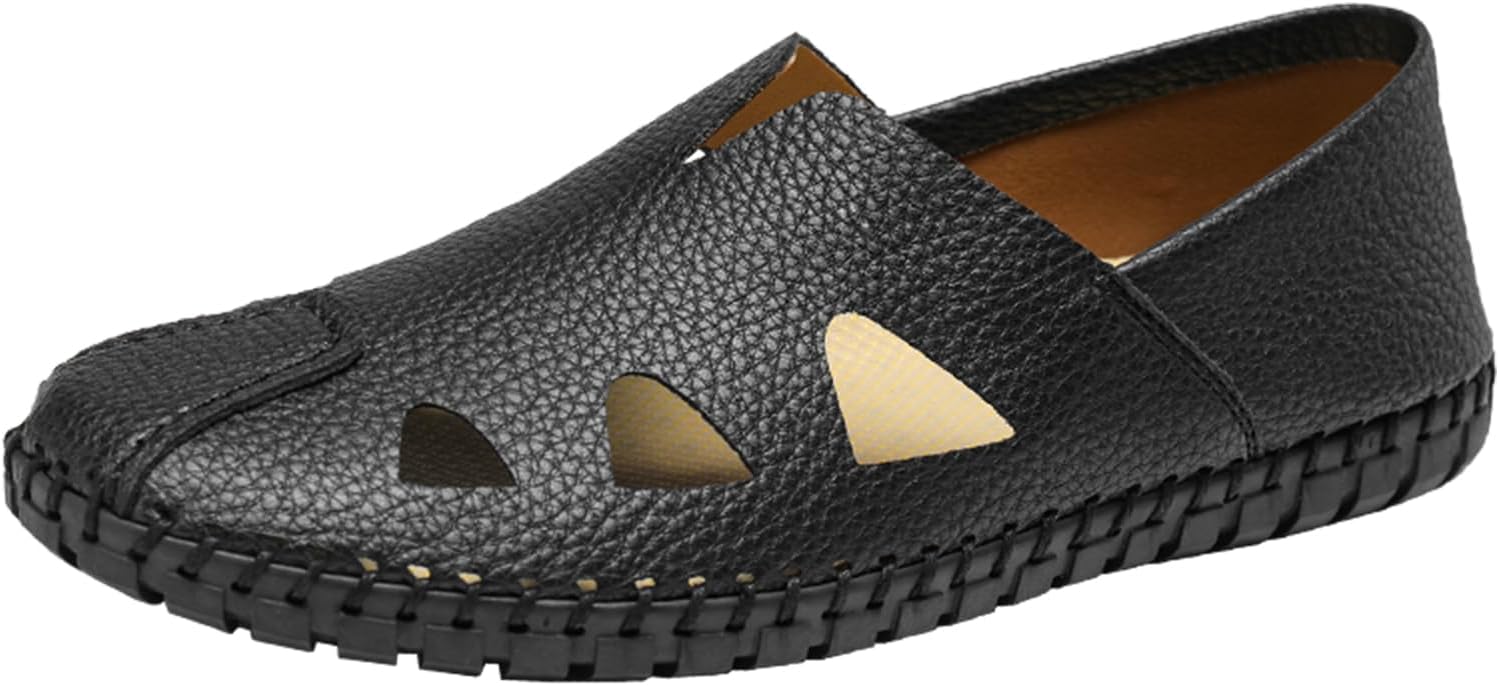 Мужские лоферы из мягкой кожи с ручной прошивкой, с перфорацией, комфортные, с круглым носком, легкие, нескользящие, на плоской подошве, без шнурков, летние, для пляжа, прогулок, вождения и повседневной носки Adkgbe, черный
Мужские лоферы из мягкой кожи с ручной прошивкой, с перфорацией, комфортные, с круглым носком, легкие, нескользящие, на плоской подошве, без шнурков, летние, для пляжа, прогулок, вождения и повседневной носки Adkgbe, черный