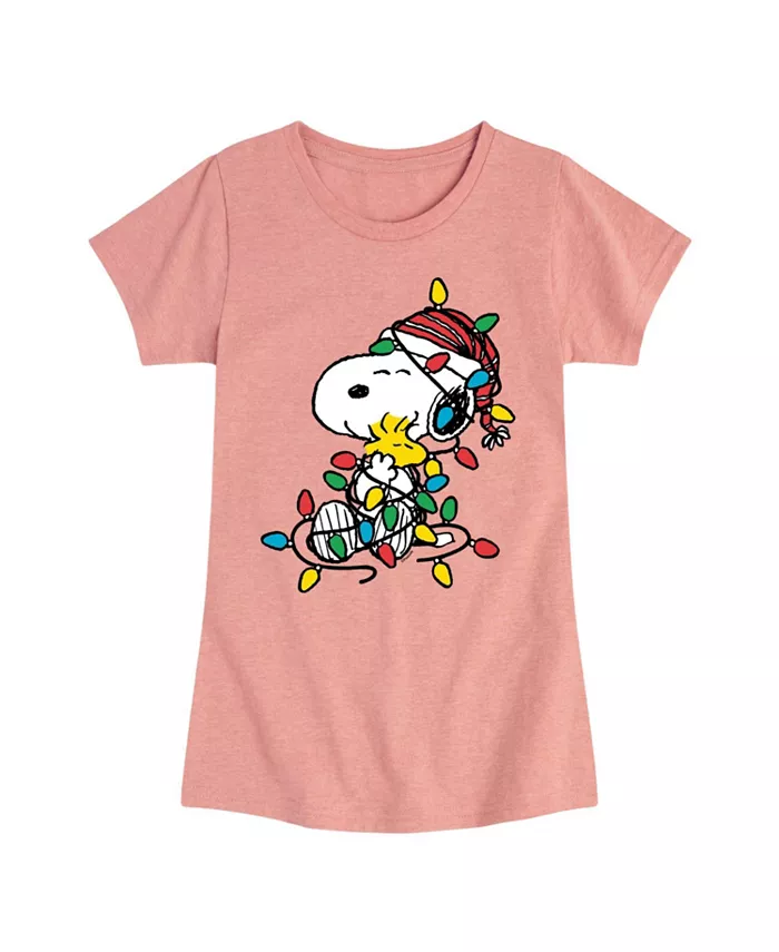 Футболка с коротким рукавом для девочек постарше с принтом "Snoopy Christmas Lights" Peanuts, розовый
Футболка с коротким рукавом для девочек постарше с принтом "Snoopy Christmas Lights" Peanuts, розовый