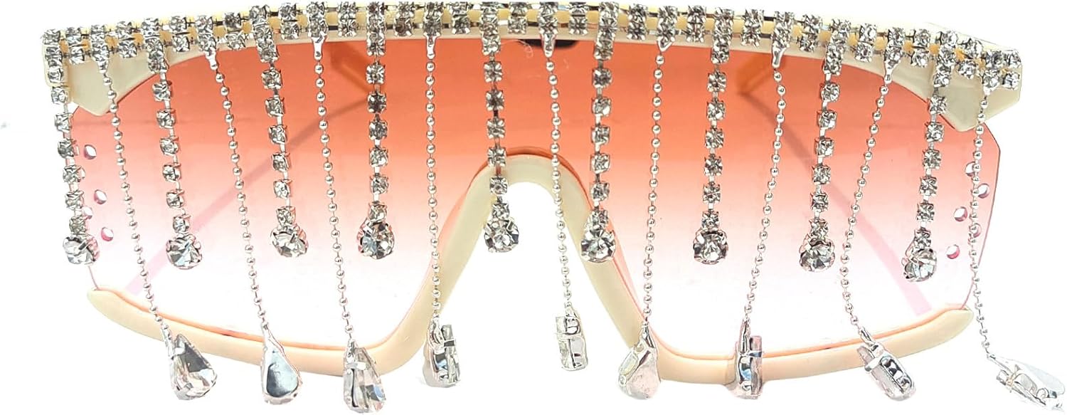 Солнцезащитные очки Helena Flat Top Diamond для женщин, блестящие хрустальные солнцезащитные очки с кисточкой, женские солнцезащитные очки с жемчугом и стразами для вечеринок, Orange
Солнцезащитные очки Helena Flat Top Diamond для женщин, блестящие хрустальные солнцезащитные очки с кисточкой, женские солнцезащитные очки с жемчугом и стразами для вечеринок, Orange