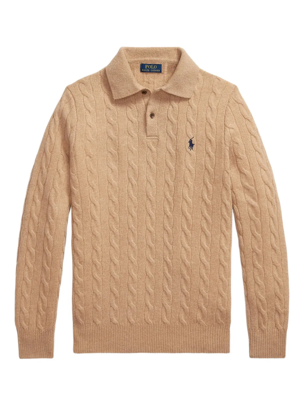 Свитер фактурной вязки с воротником поло POLO RALPH LAUREN, коричневый
Свитер фактурной вязки с воротником поло POLO RALPH LAUREN, коричневый