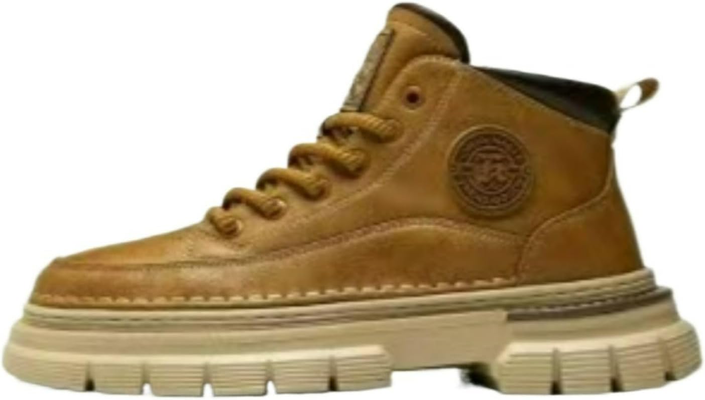 Мужские повседневные кожаные ботинки средней высоты, ретро британский стиль, платформа, противоскользящие ботинки, модные чукка для мужчин Ctkvbmeoi, желтый
Мужские повседневные кожаные ботинки средней высоты, ретро британский стиль, платформа, противоскользящие ботинки, модные чукка для мужчин Ctkvbmeoi, желтый