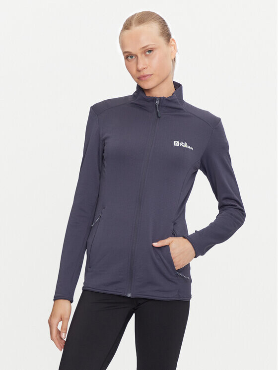 Техническая толстовка стандартного кроя Jack Wolfskin, серый 
Техническая толстовка стандартного кроя Jack Wolfskin, серый