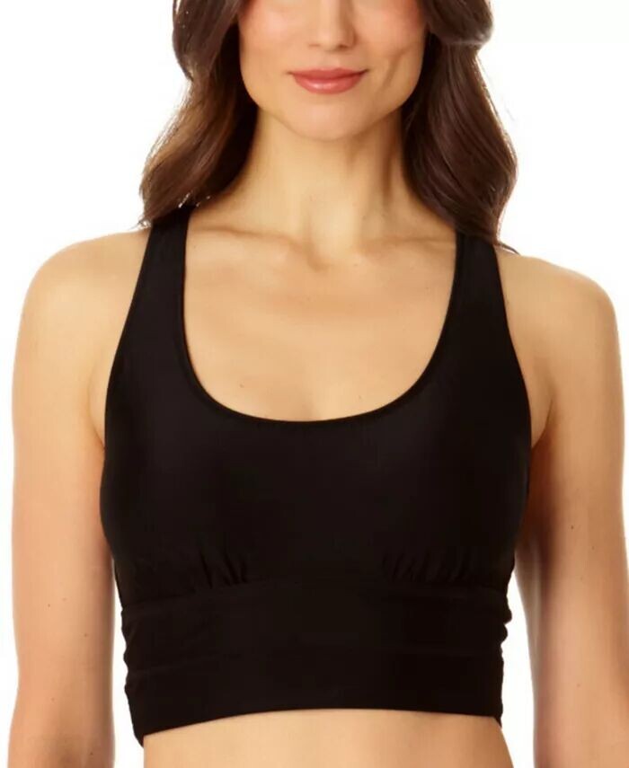 Женский удлиненный бюстгальтер с лямкой на бретельках и полосками Coppersuit, черный
Женский удлиненный бюстгальтер с лямкой на бретельках и полосками Coppersuit, черный