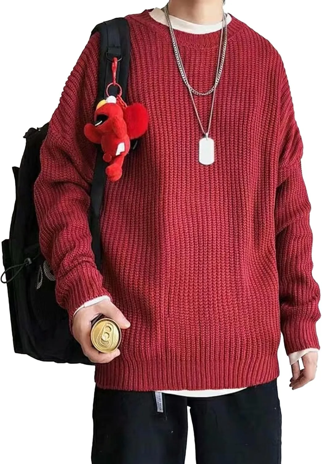 Мужской оверсайз свитер Y2K в стиле винтаж
Мужской оверсайз свитер Y2K в стиле винтаж