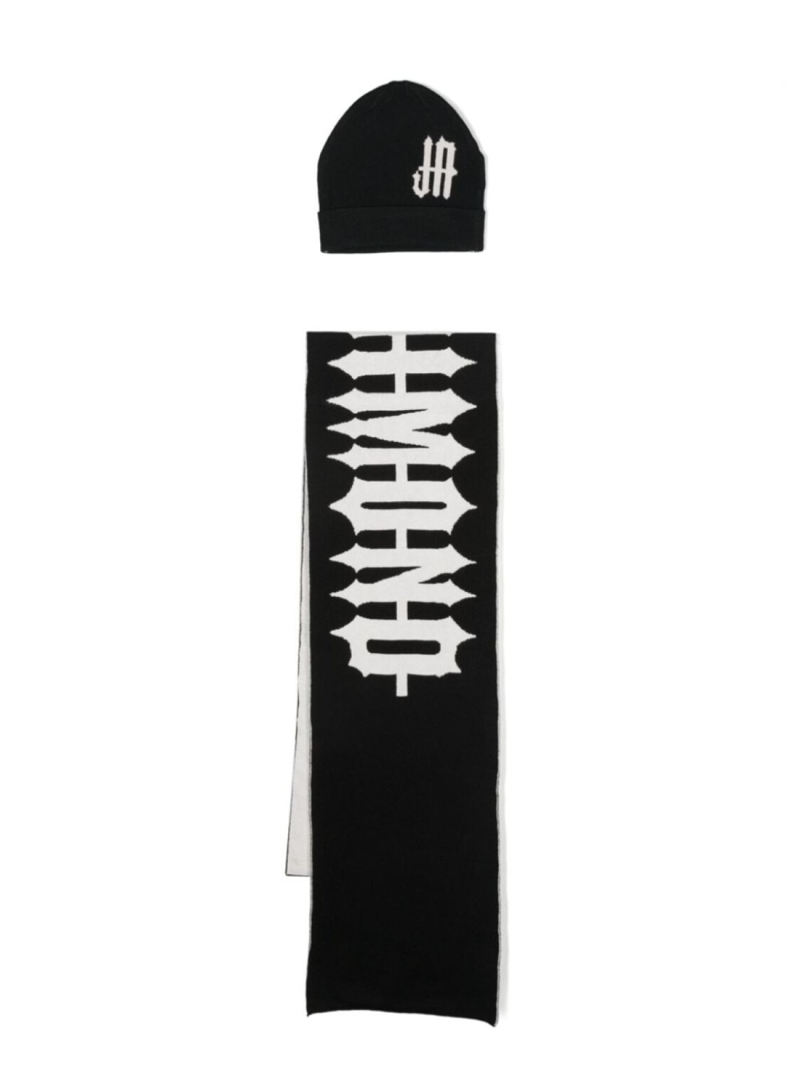 John Richmond Junior комплект из шапки бини и шарфа с жаккардовым логотипом, черный
John Richmond Junior комплект из шапки бини и шарфа с жаккардовым логотипом, черный