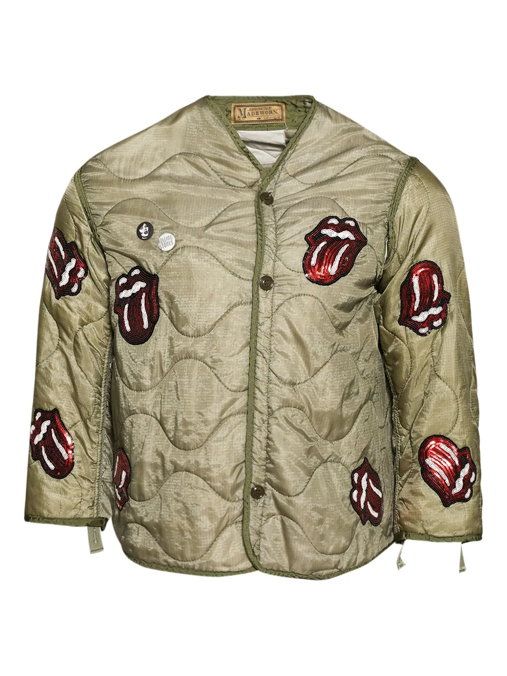 Куртка с нашивкой MadeWorn, зеленый 
Куртка с нашивкой MadeWorn, зеленый